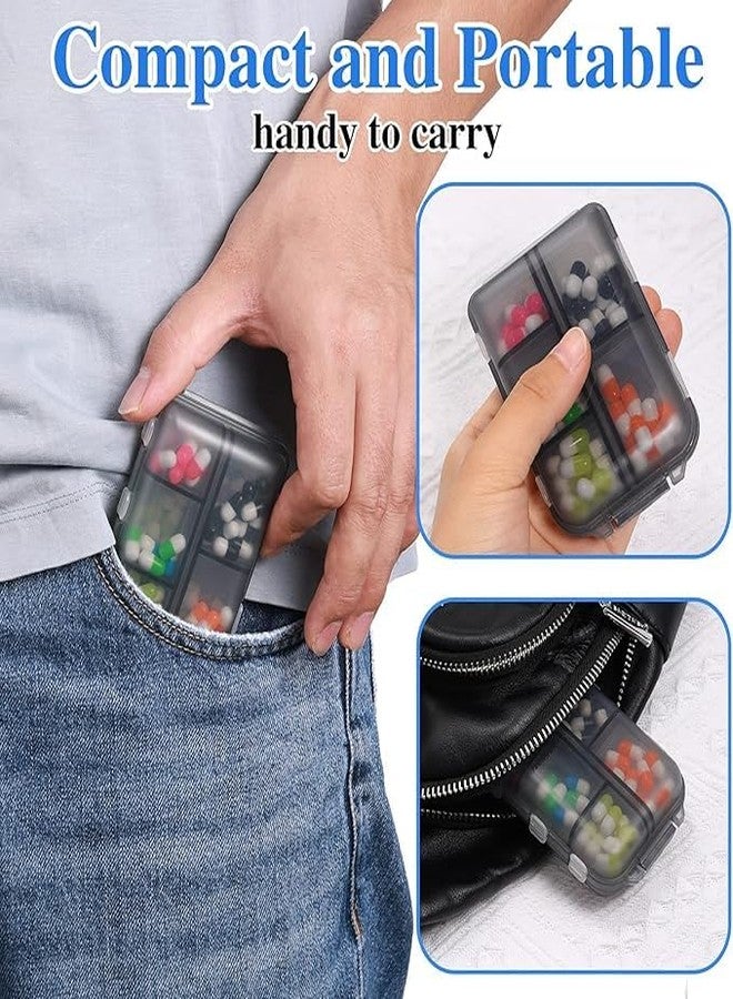 Shrux Travel Pill Organizer Small Daily Pill Case | Moisture Proof 10 Compartments Medicine & Vitamin Tablet Storage Box | Pill Organizer Weekly Box Medicine Organizer | Lockable Medicine Storage Case (2) - Image 5